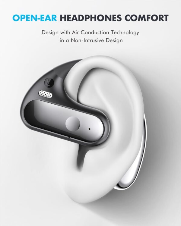 Open Ear Earbuds, Wireless Ear Buds,Earhook Earbuds with 40H Playtime,IPX7 Waterproof Sports Bluetooth Earphones,Bluetooth 5.3 Ultra Comfort Open Ear Headphones Wireless,Clear Calls - Image 5