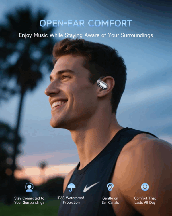 AI Translator Earbuds Real Time, Open Ear Translator Headphone 144 Languages & Accents for Business Travelling Negotiation - Image 4